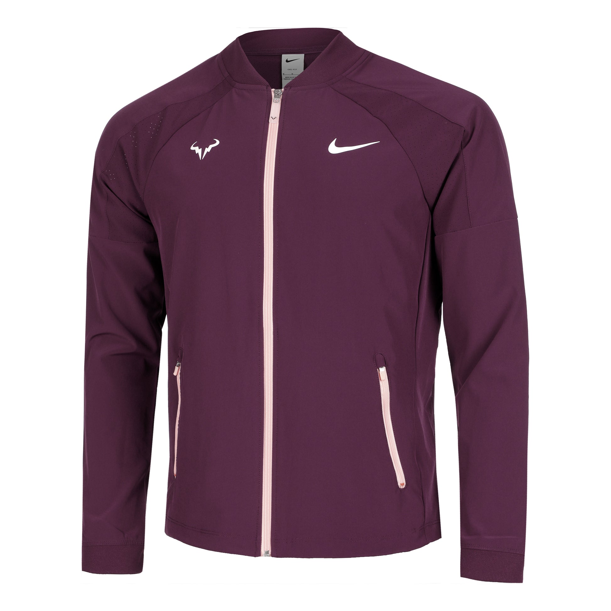 Nike Dri-Fit RAFA MNK Trainingsjack Heren - donkerrood,