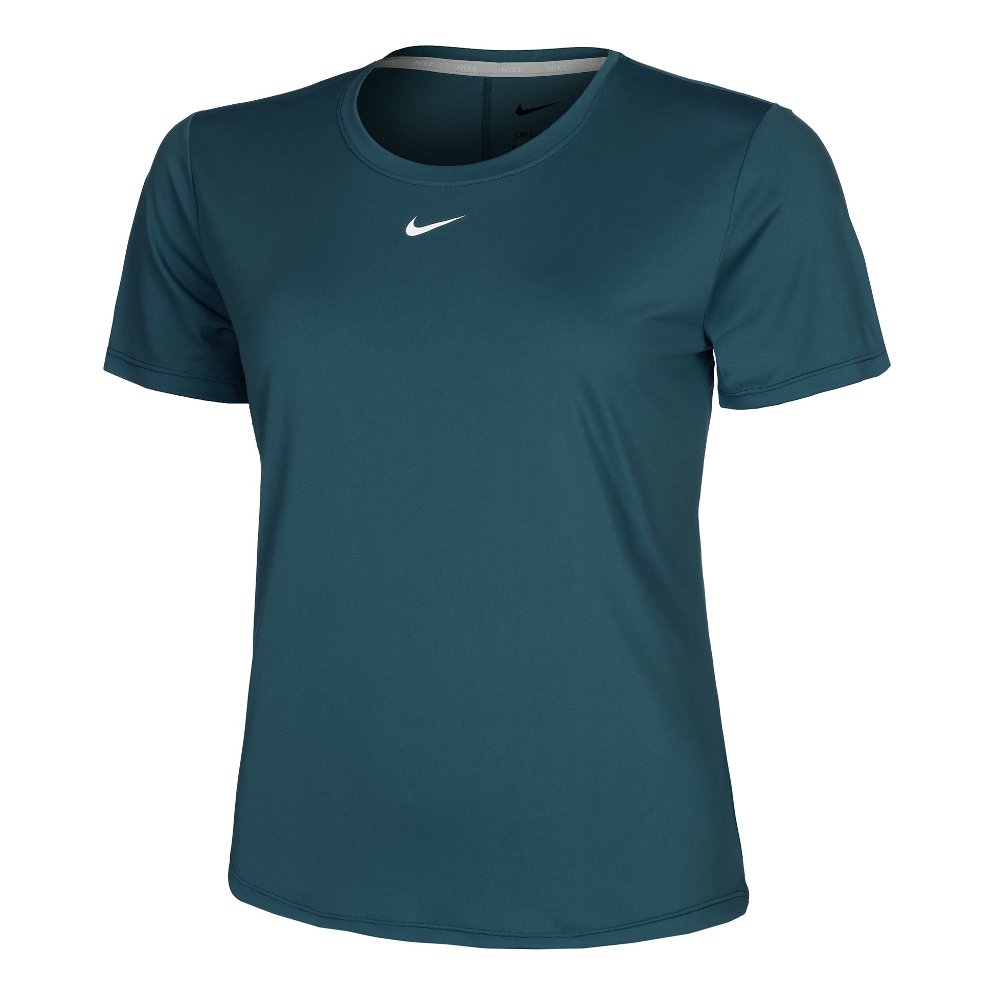 Nike Dri-Fit One STD T-shirt Dames - petrolblauw,