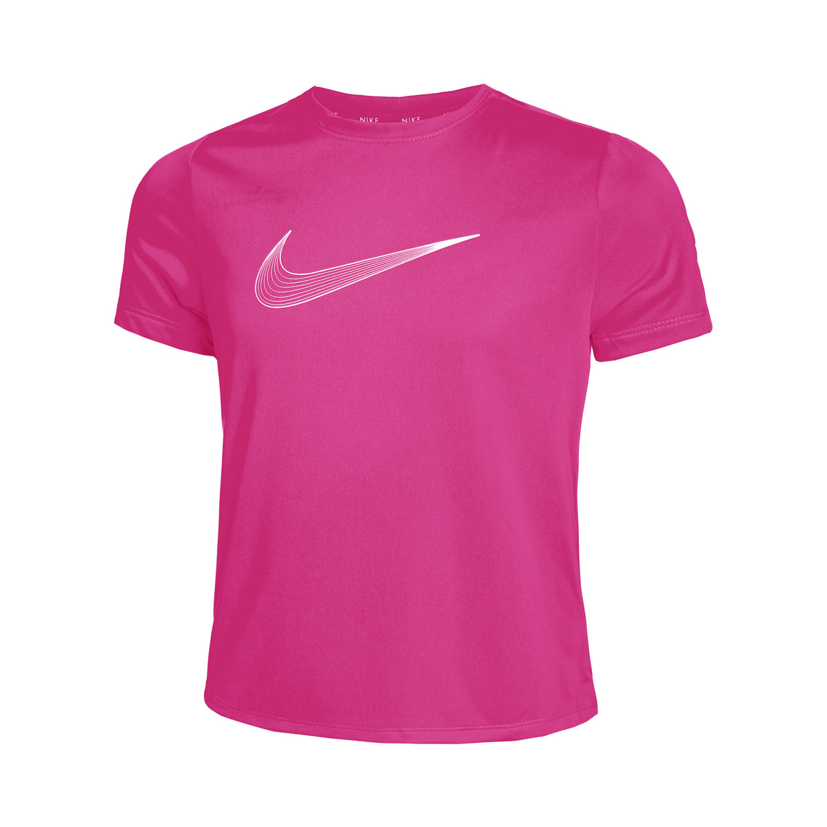 Nike Dri-Fit One GX T-shirt Meisjes-Roze,Wit
