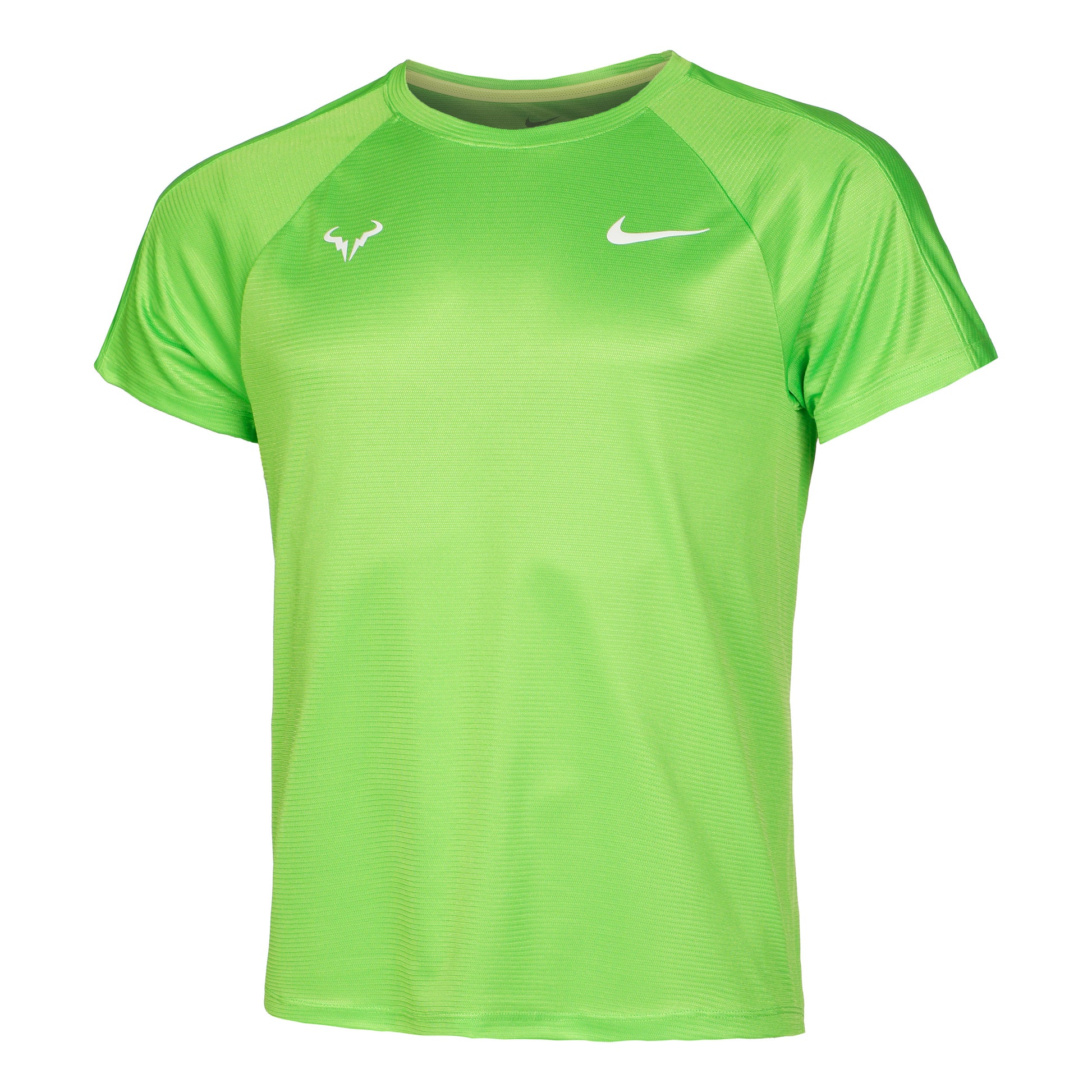 Nike Dri-Fit RAFA MNK Challenger T-shirt Heren - neongroen,