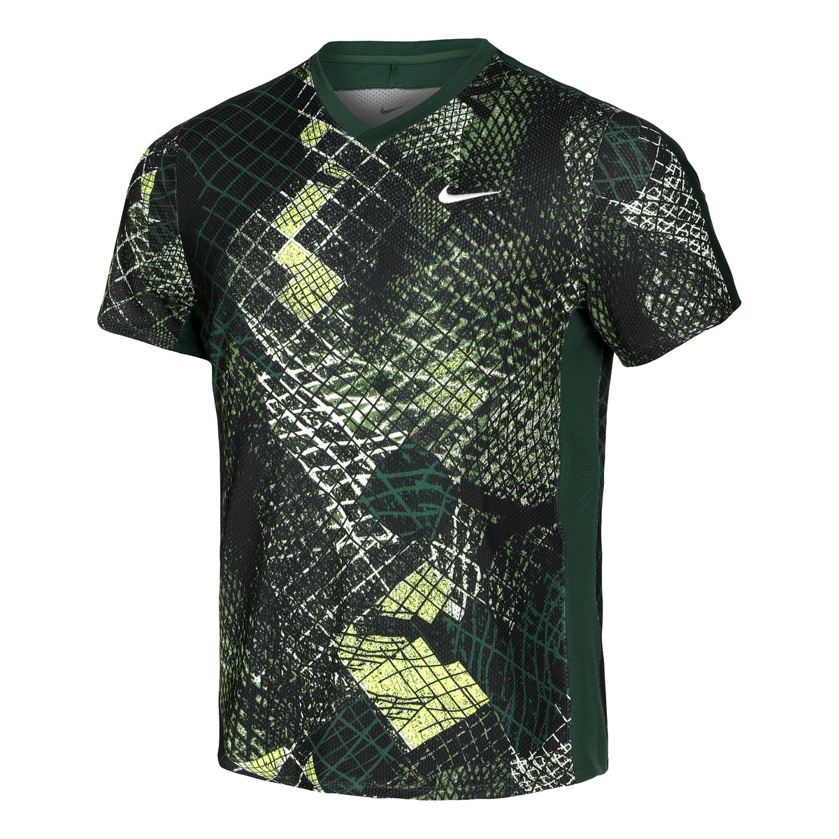 Nike Dri-Fit Court Novelty T-shirt Heren - donkergroen, veelkleurig