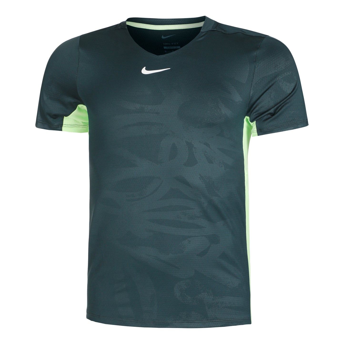 Nike Dri-Fit Court Printed T-shirt Heren - groen, limoen