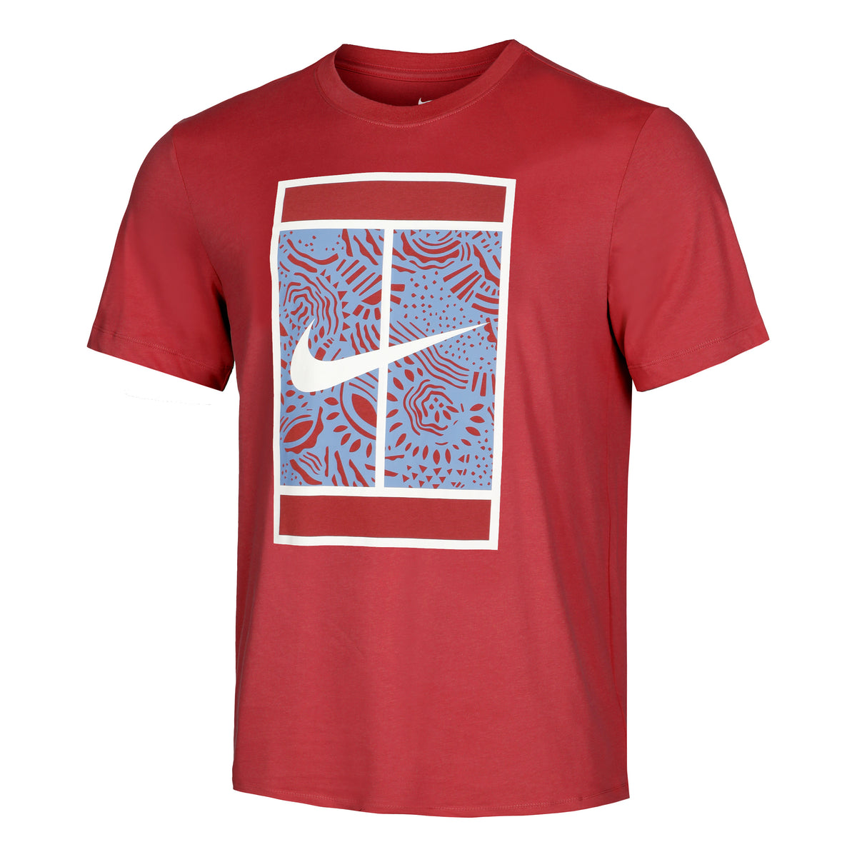 Nike Dri-Fit Court T-shirt Heren - roest, veelkleurig