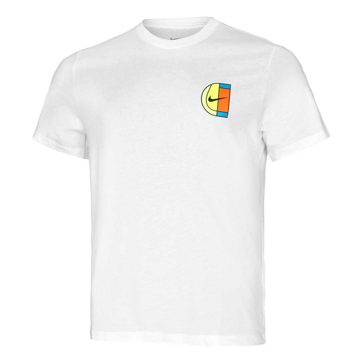 Nike Court Open T-shirt Heren - wit,