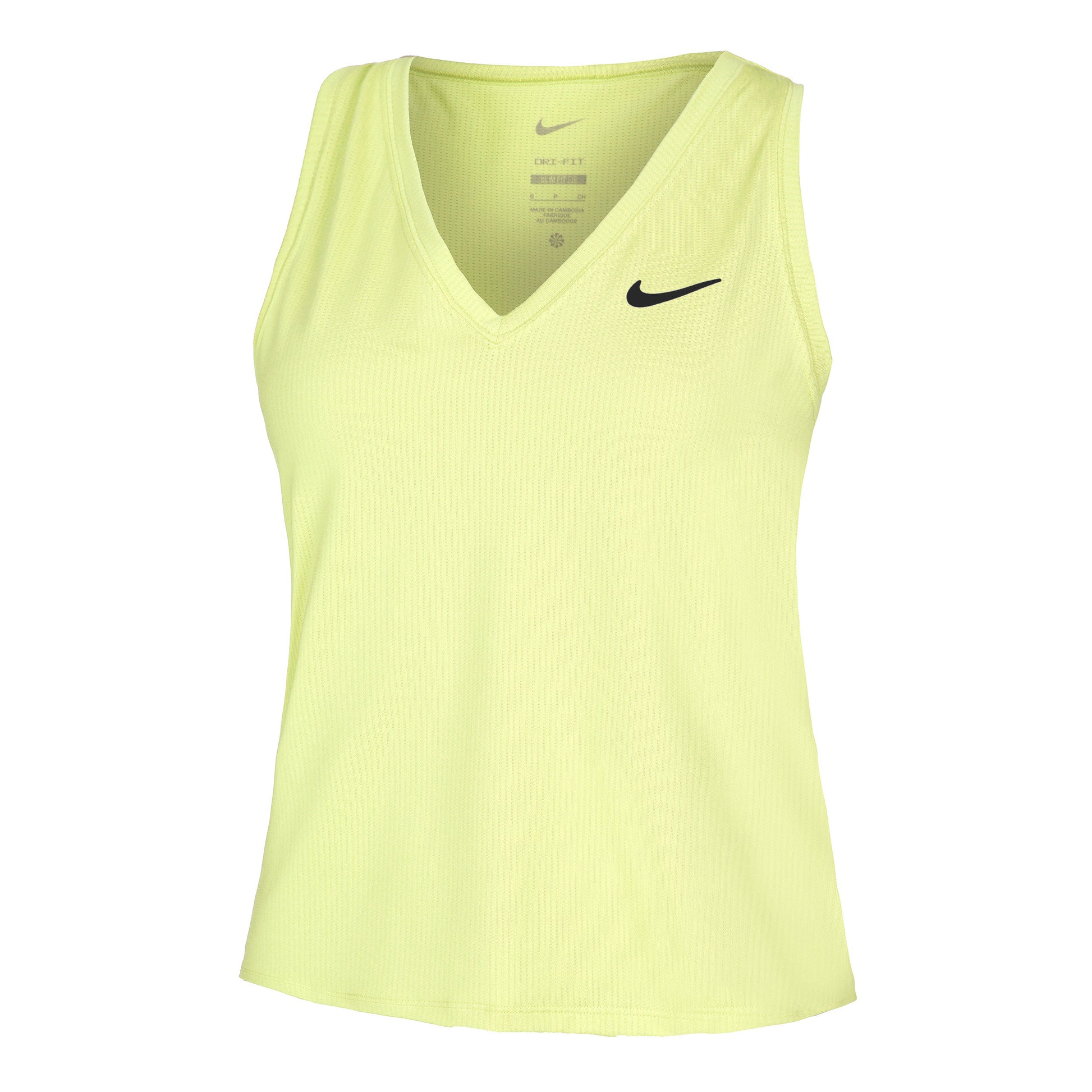 Nike Dri-Fit Victory Court Tanktop Dames - lichtgroen,