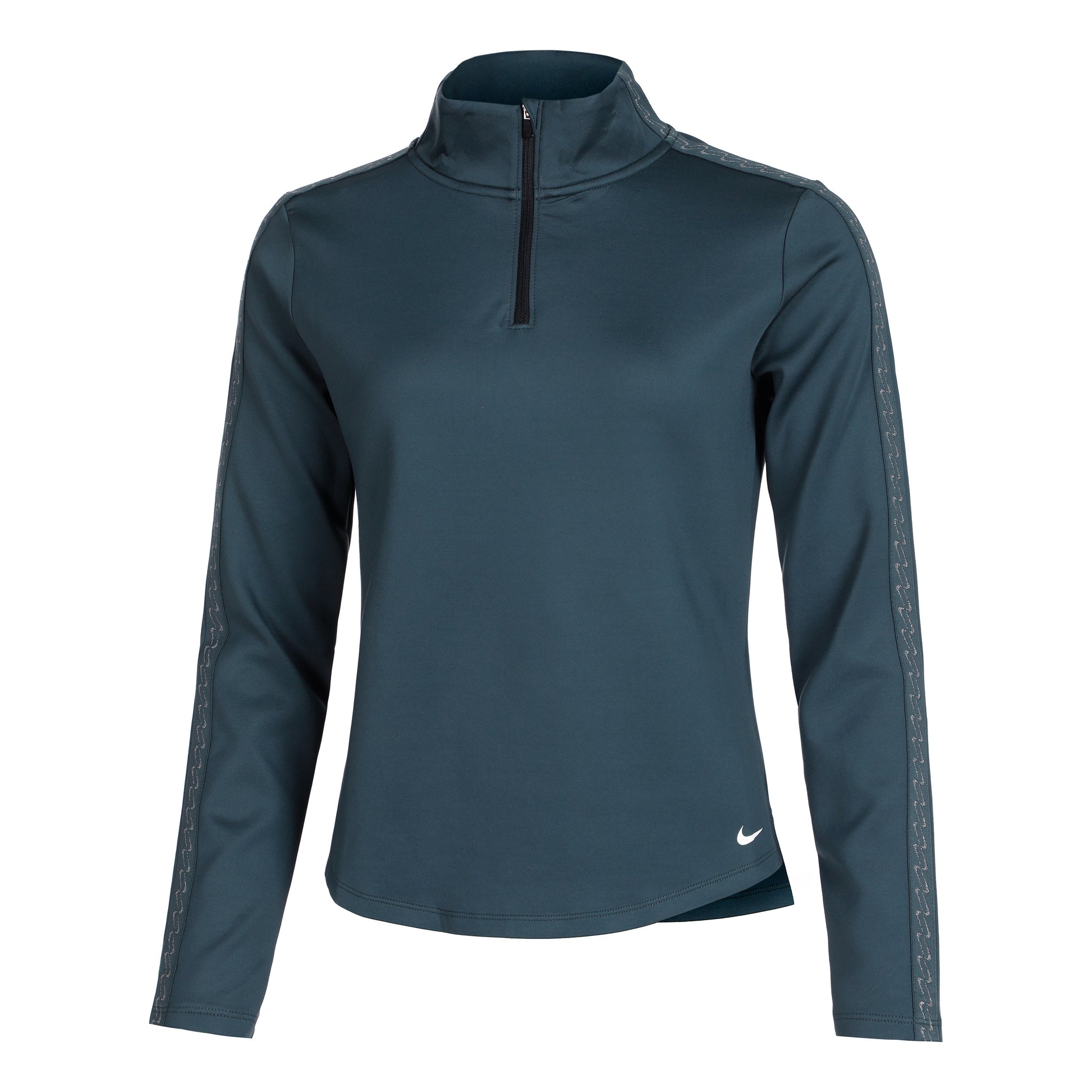 Nike Therma-FIT One Half-Zip Hardloopshirt Dames - petrolblauw,