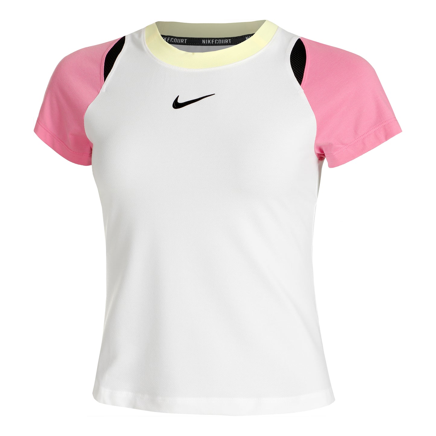 Nike Court Dri-Fit Advantage T-shirt Dames - wit, pink