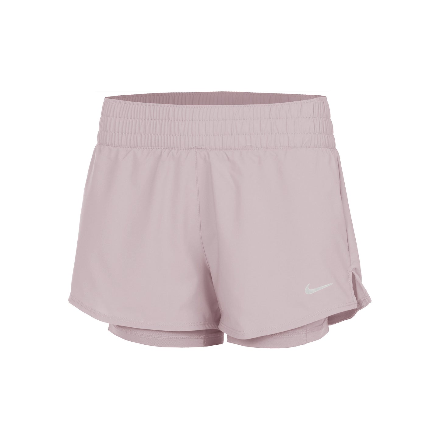 Nike Dri-Fit One Mid Rise 2in1 3in Shorts Dames - beige,
