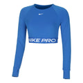 Pro Dri-Fit 365 Crop Longsleeve Dames - blauw,