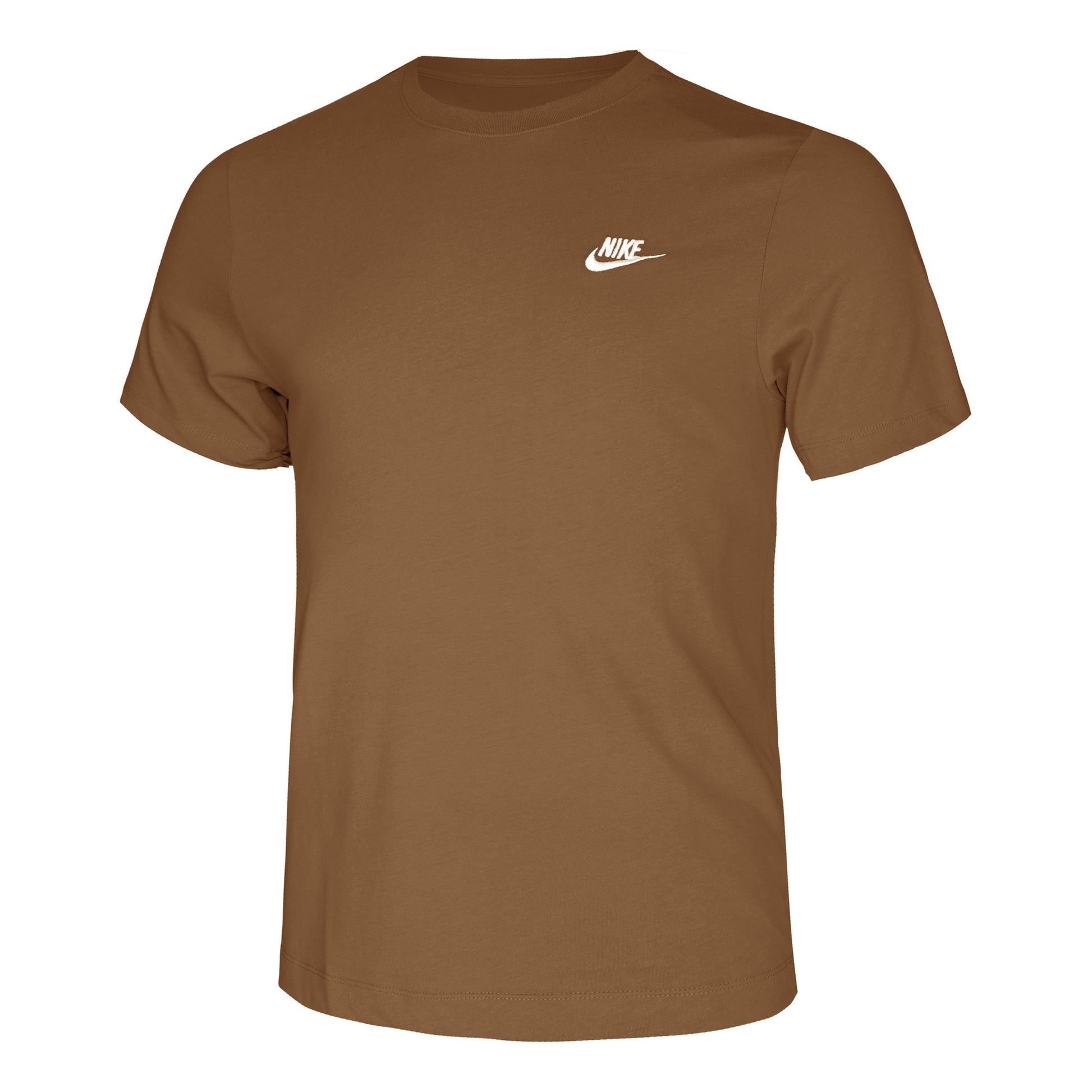 Nike Sportswear Club T-shirt Heren - bruin,