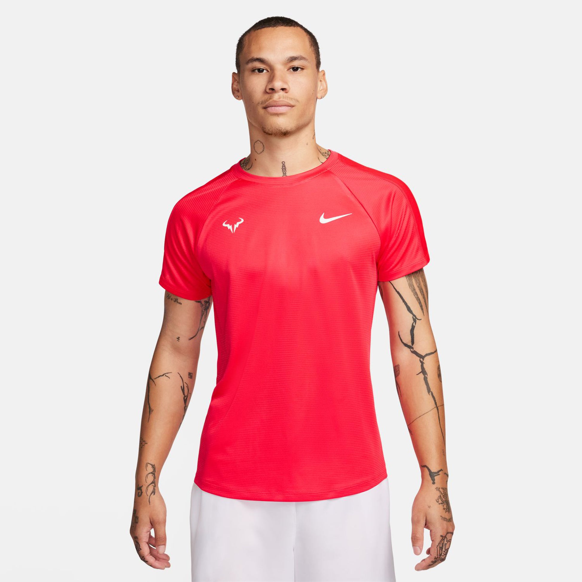 Nike Dri-Fit RAFA MNK Challenger T-shirt Heren - donkerrood,