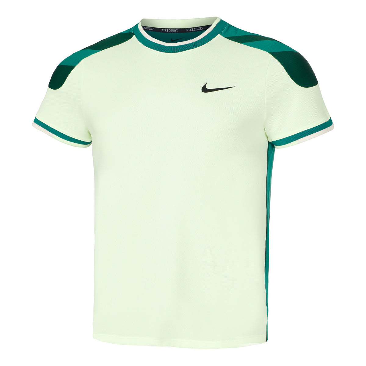 Nike Court Court Dri-Fit Slam T-shirt Heren - lichtgroen, donkergroen