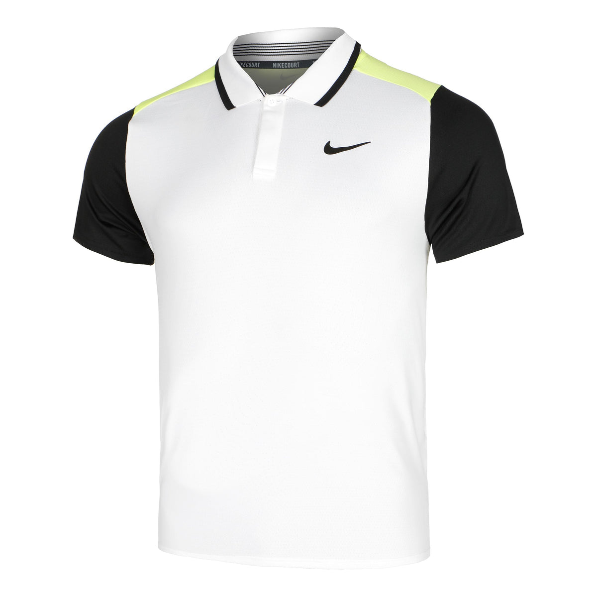 Nike Court Dri-Fit Advantage Polo Heren - wit, zwart