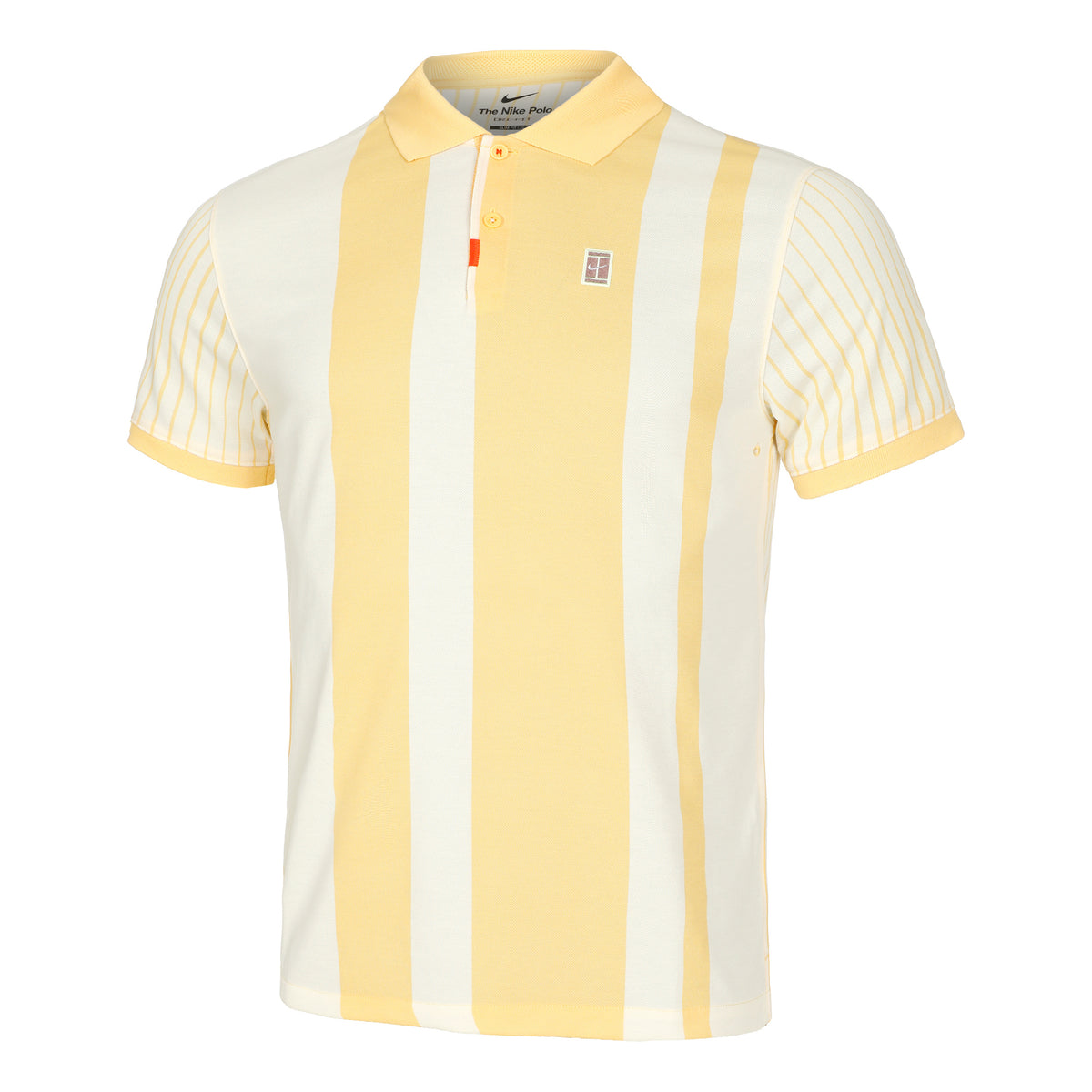 Nike Dri-Fit Heritage Polo Heren - goudgeel, crème
