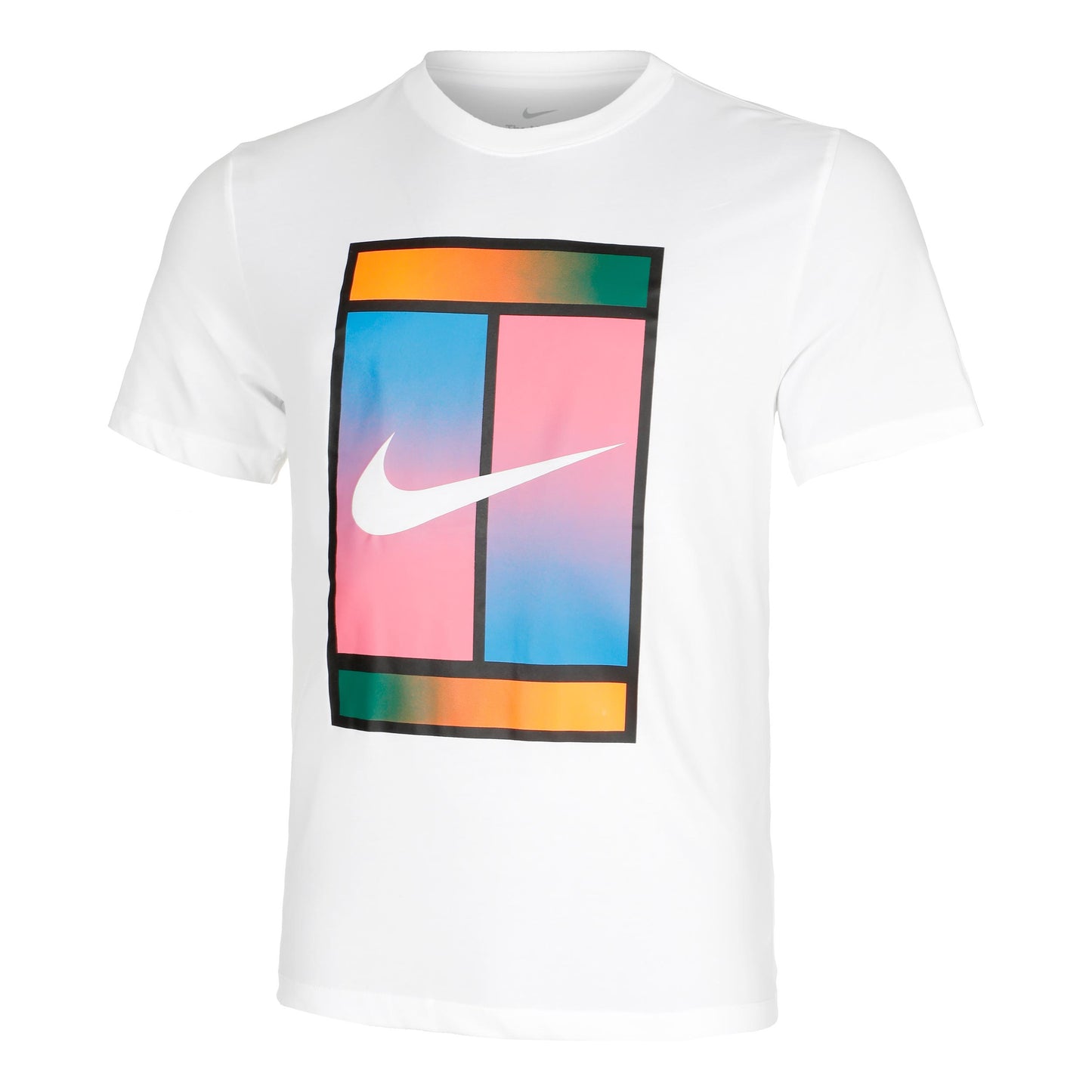 Nike Court Dri-Fit  Heritage T-shirt Heren - wit,