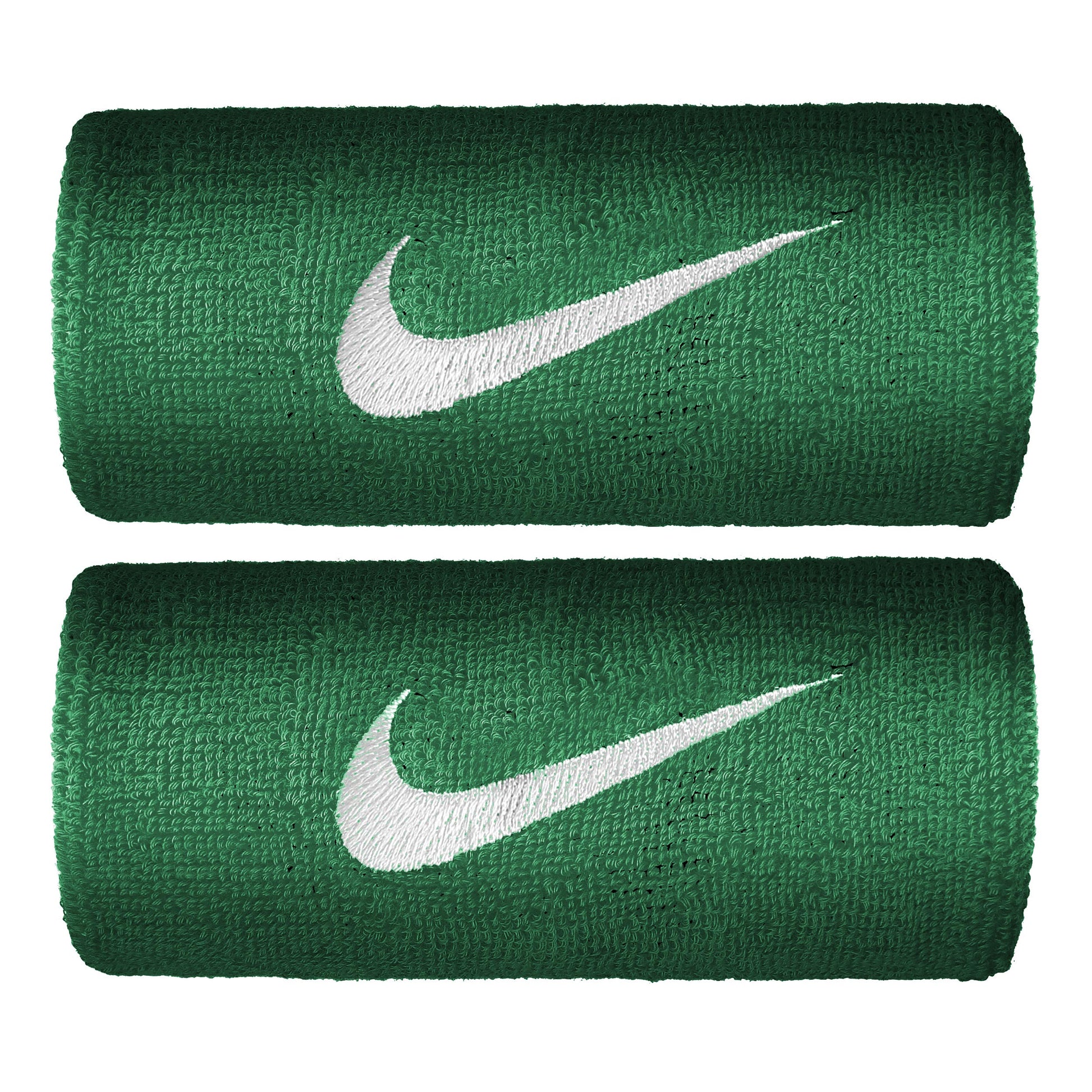 Nike Premier DW Zweetband Verpakking 2 stuks lang - donkergroen, wit