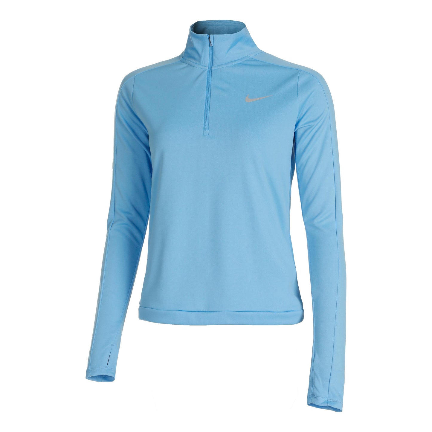 Nike Dri-Fit Pacer 1/4-Zip Longsleeve Dames - lichtblauw,