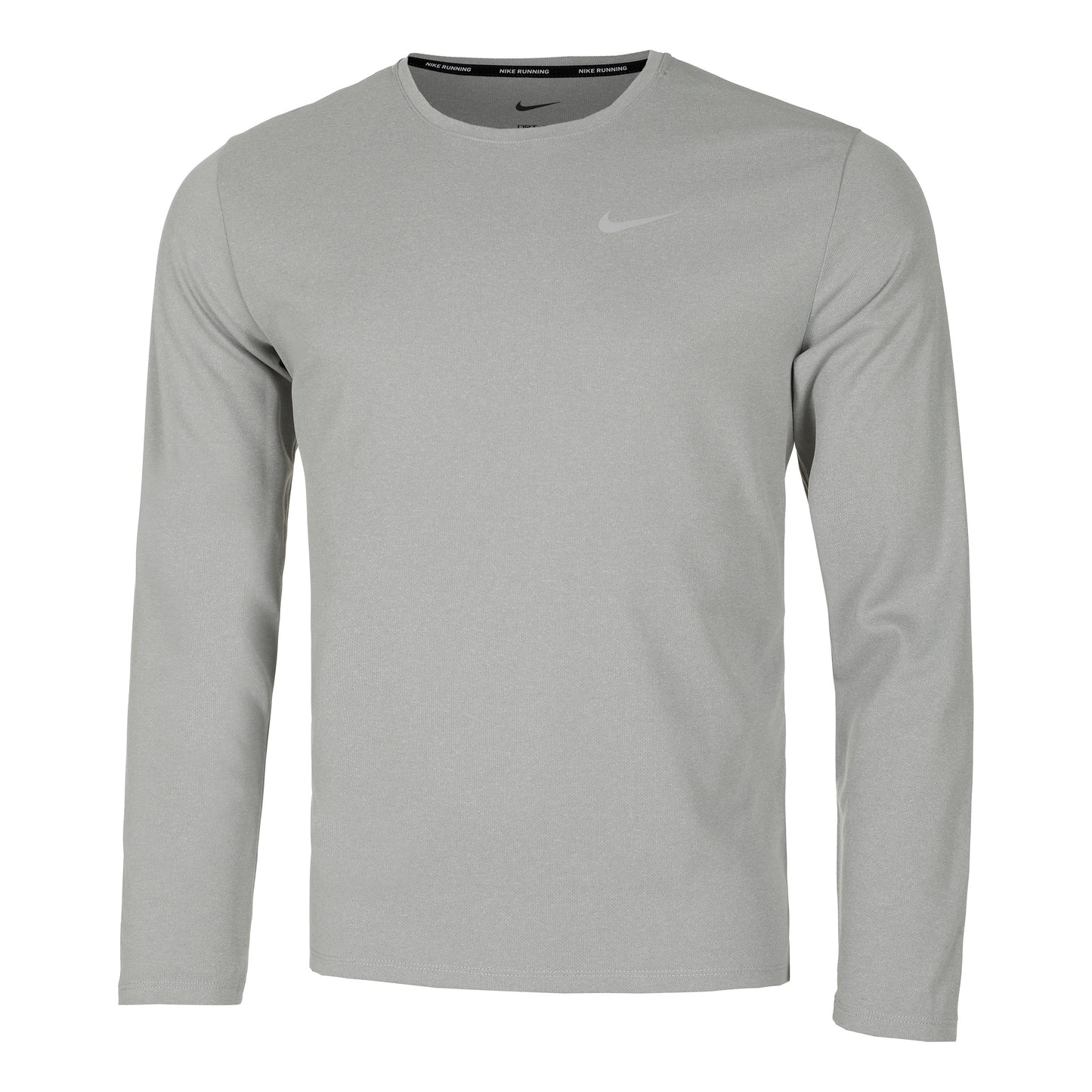 Nike Dri-Fit Miler Dri-Fit Miler UV Hardloopshirt Heren-Donkergrijs