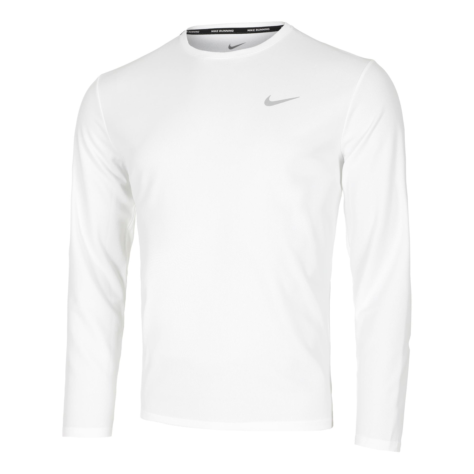 Nike Dri-Fit UV Miler Hardloopshirt Heren - wit,