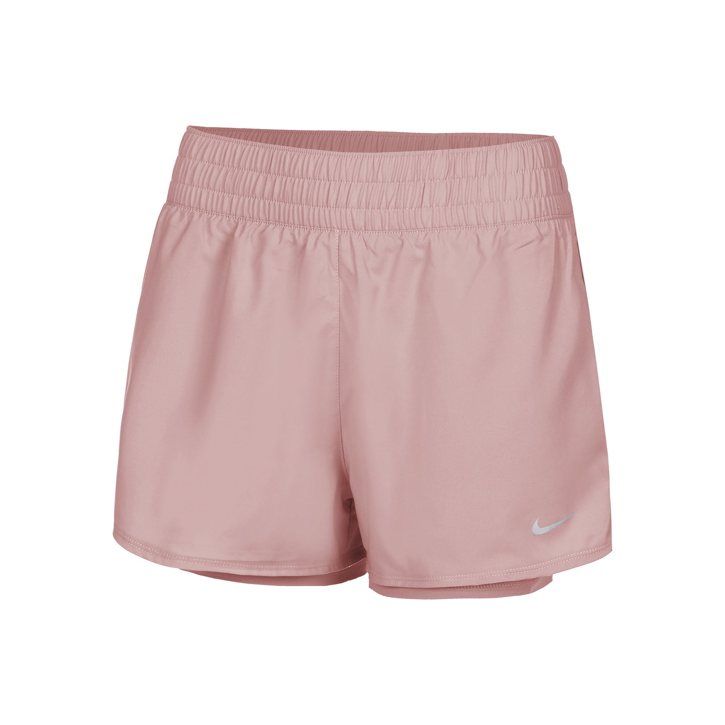 Nike Dri-Fit One High Rise 2in1 3in Shorts Dames - oud roze