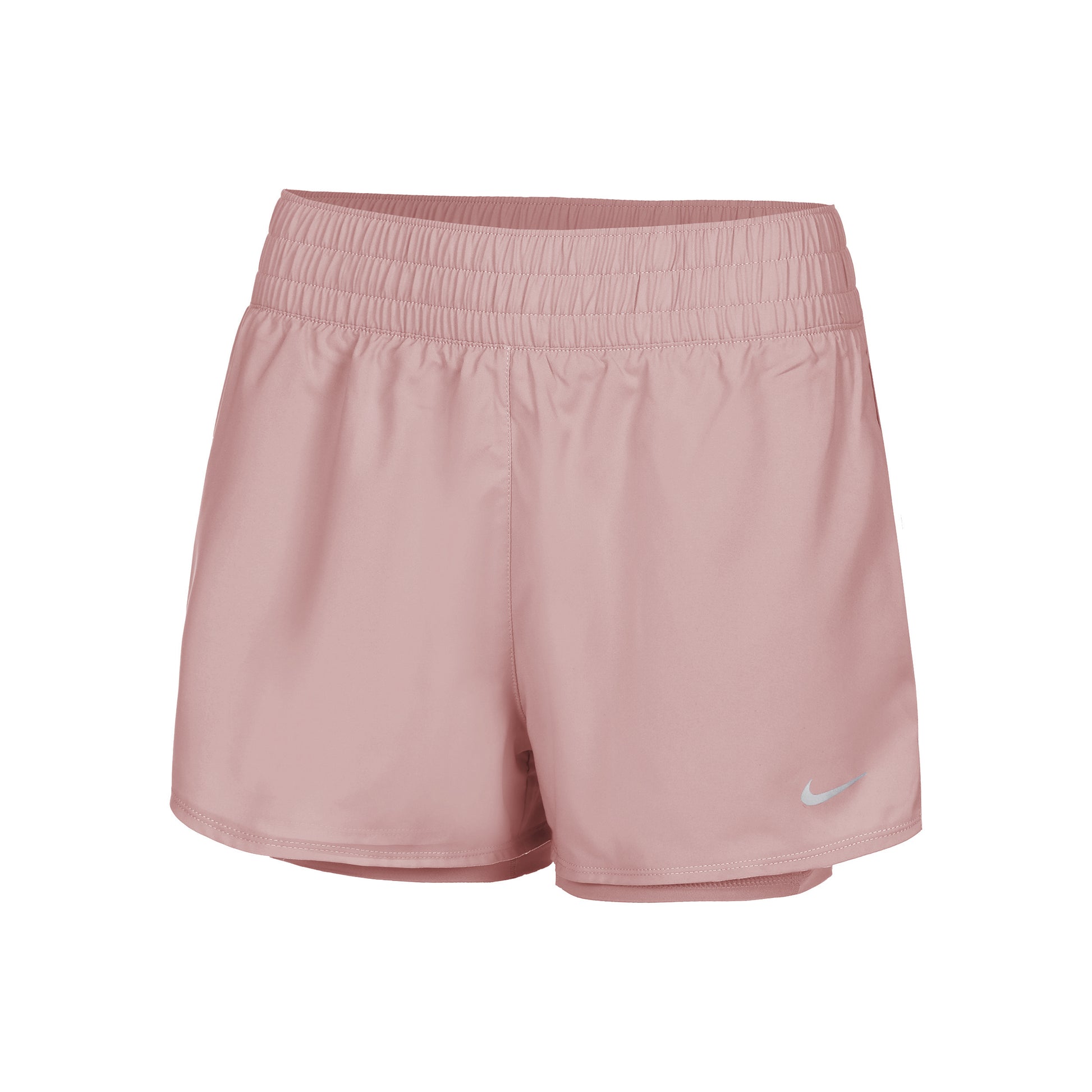 Nike Dri-Fit One High Rise 2in1 3in Shorts Dames - oud roze
