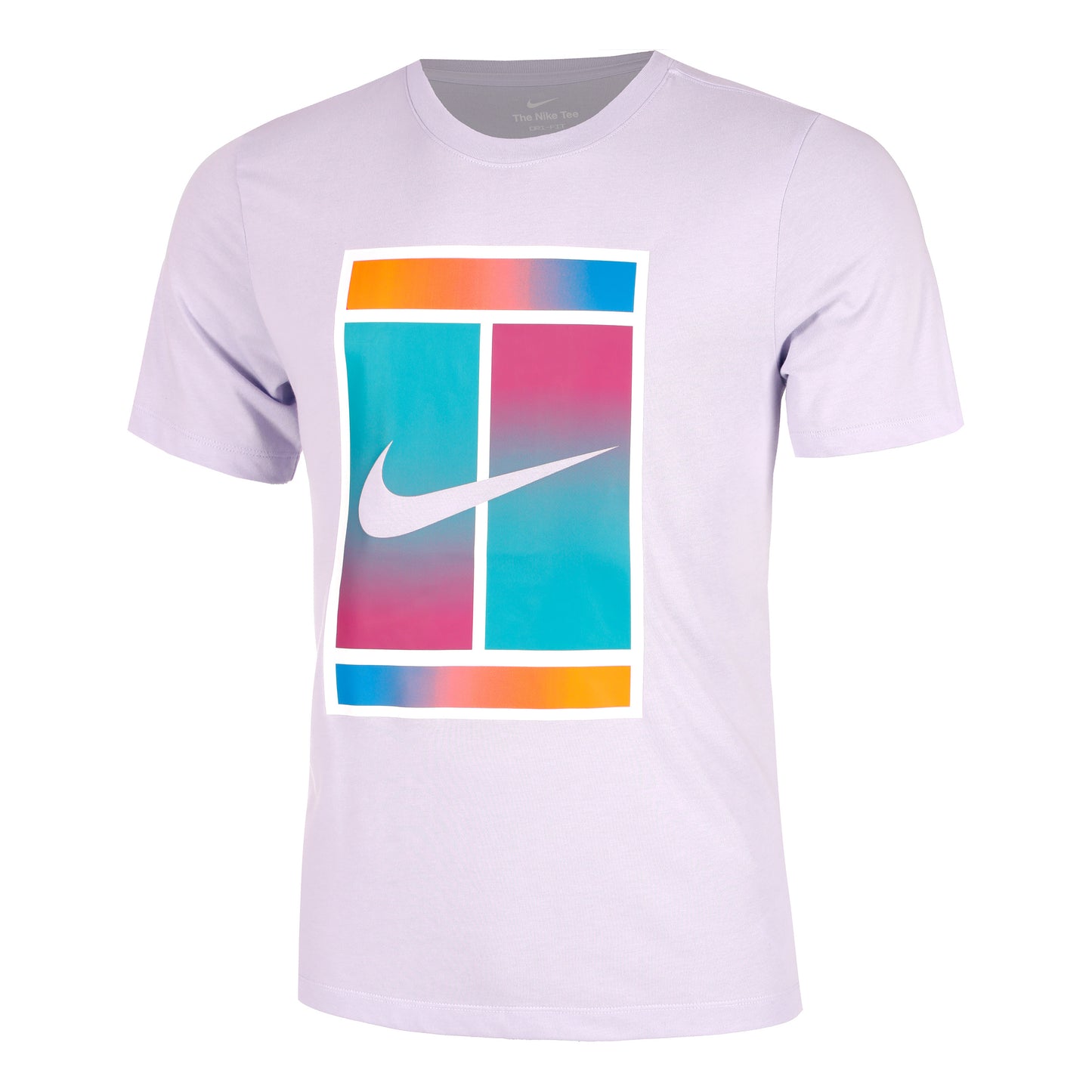 Nike Court Dri-Fit  Heritage T-shirt Heren - grijs, veelkleurig