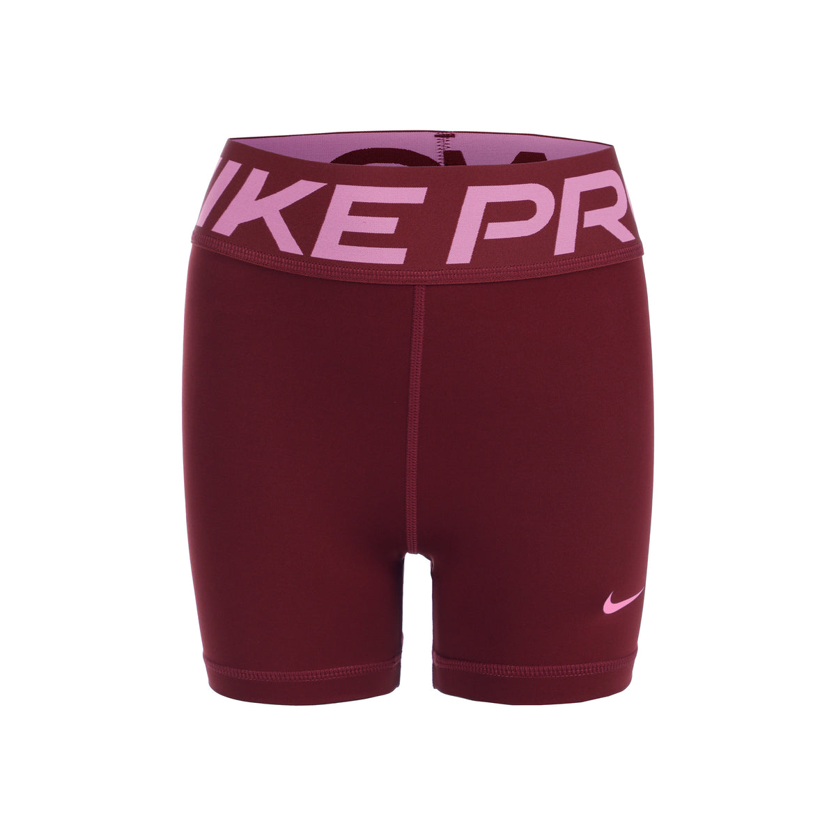 Nike Dri-Fit  Shorts Meisjes - donkerrood,