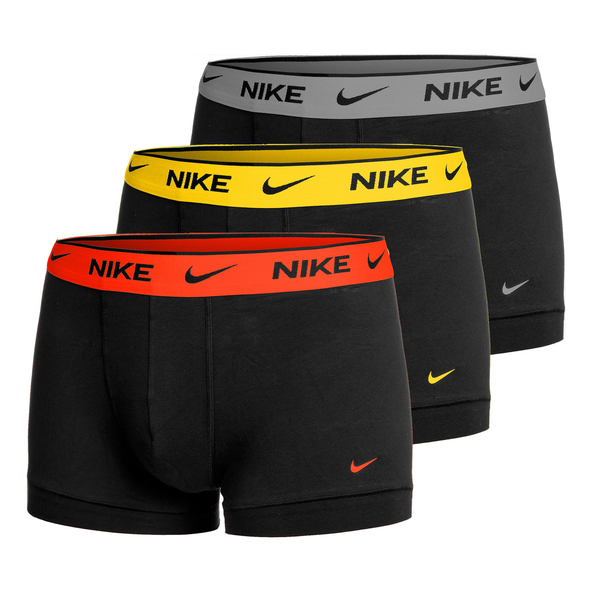 Nike E-Day Cotton Stretch Boxershort Verpakking 3 stuks Heren - zwart, veelkleurig
