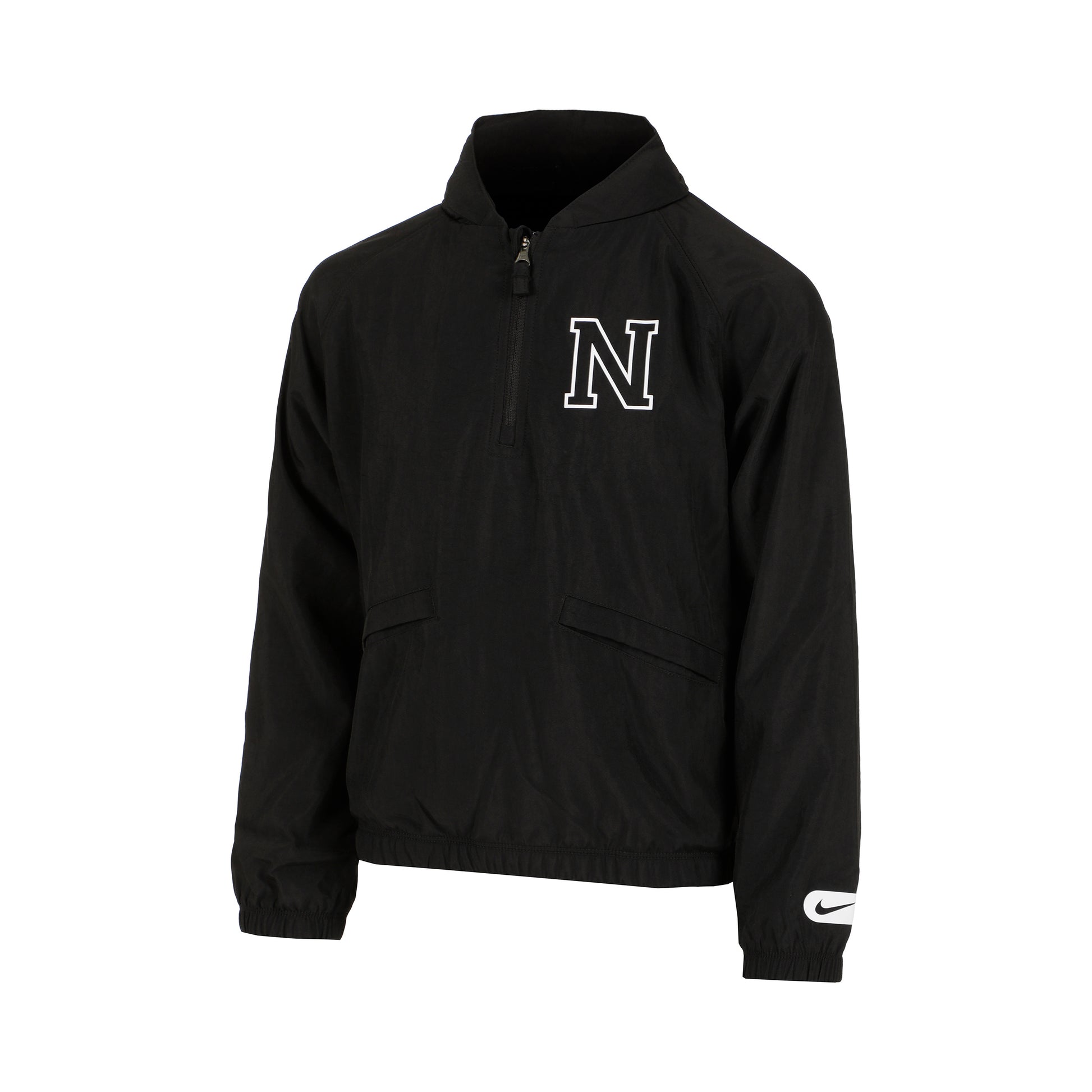 Nike 1/2-Zip Sweater Met Capuchon Jongens-Zwart