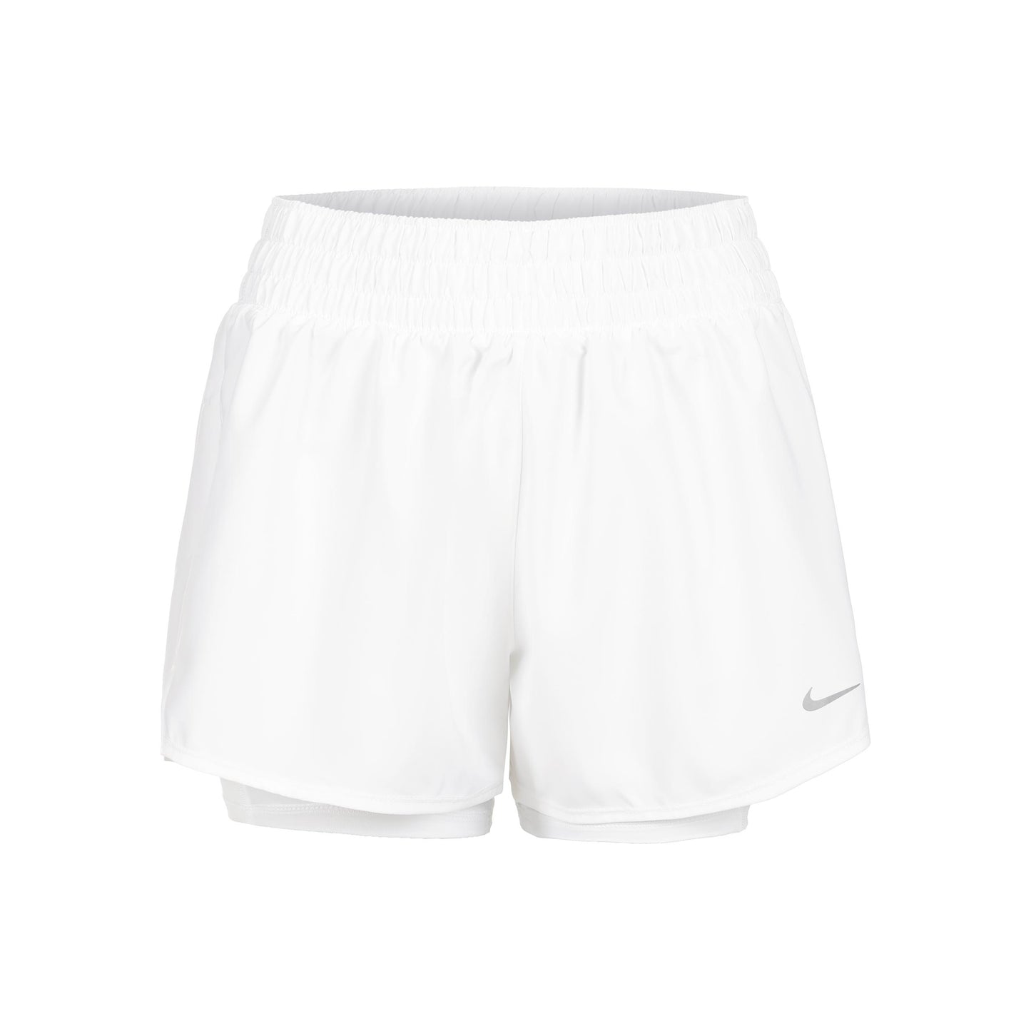 Nike Dri-Fit One High Rise 2in1 3in Shorts Dames - wit