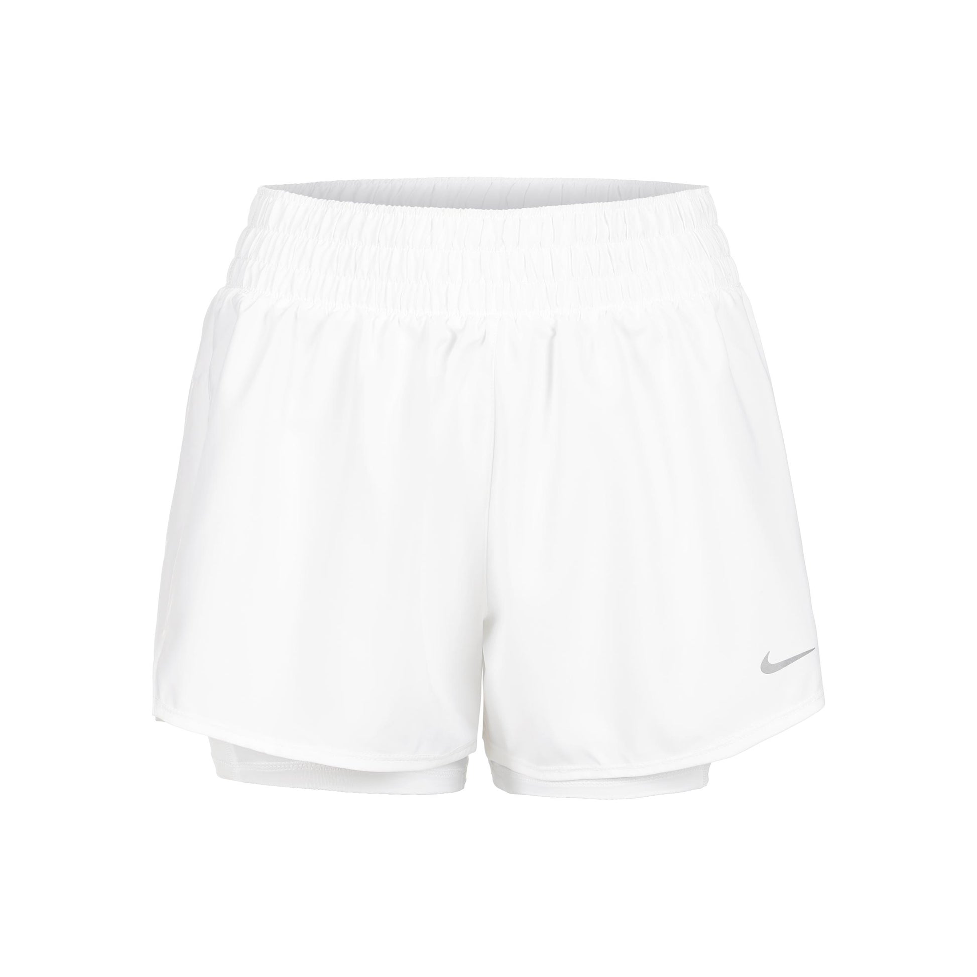 Nike Dri-Fit One High Rise 2in1 3in Shorts Dames - wit