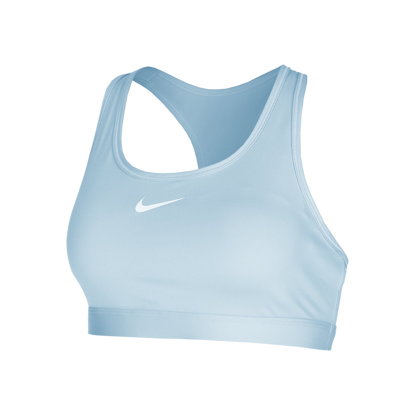 Nike Swoosh Medium Sport-bh Dames - lichtblauw,