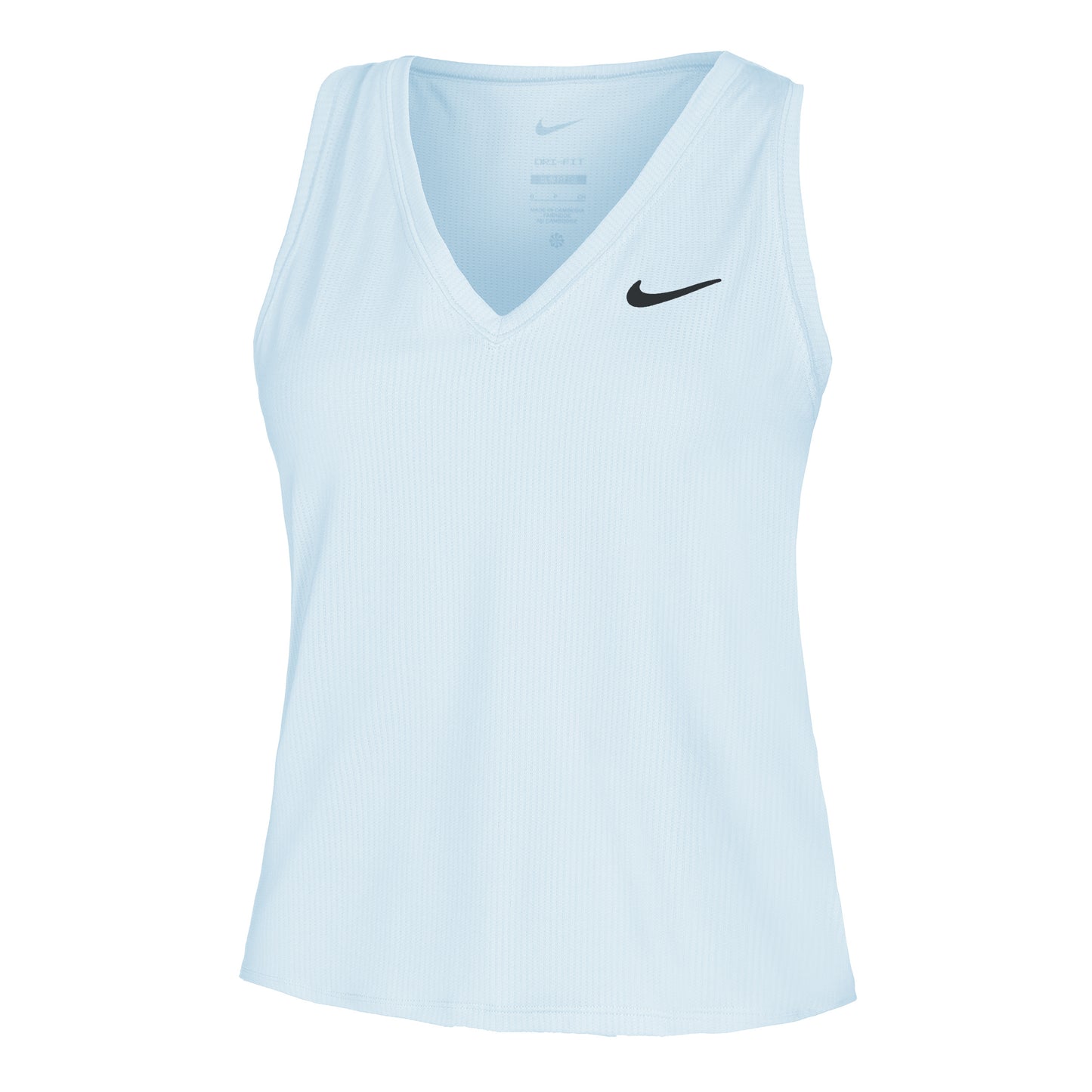 Nike Dri-Fit Victory Court Tanktop Dames - lichtblauw, zwart