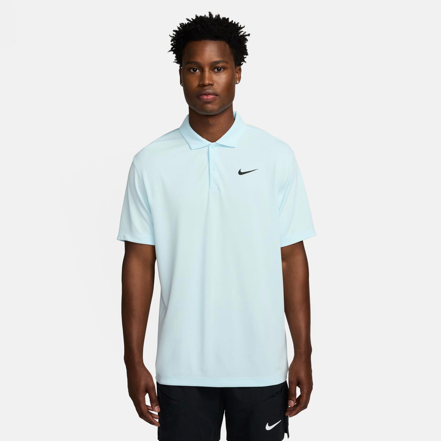 Nike Dri-Fit Victory Court Solid Polo Heren - mint, zwart