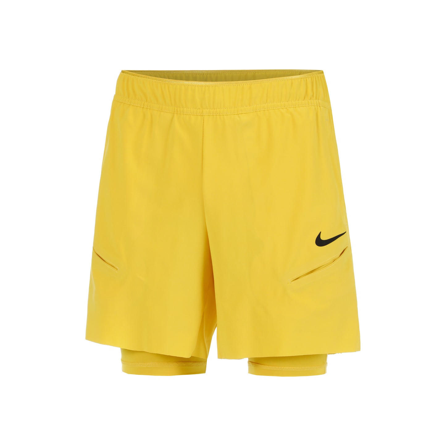Nike Dri-Fit Court Slam Shorts Heren - geel, oranje