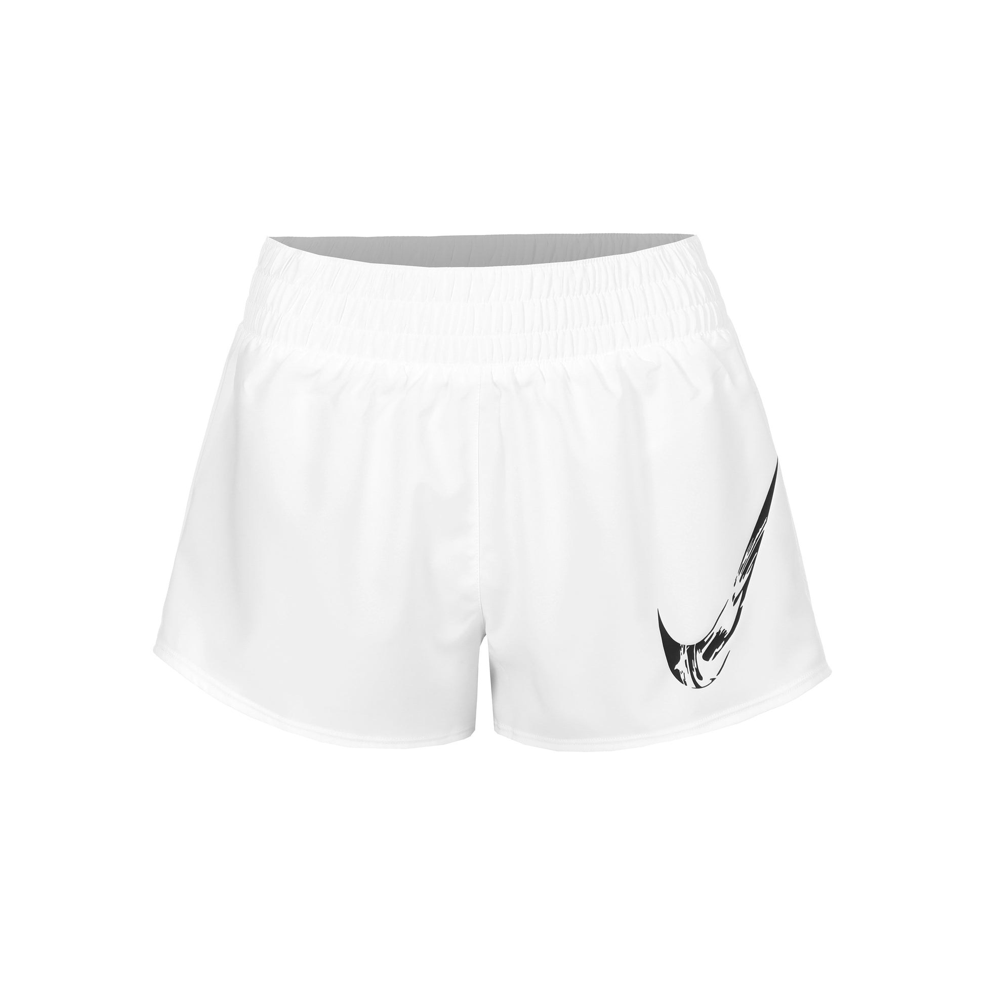 Nike Dri-Fit One Swoosh Hardloopshorts Dames-Wit
