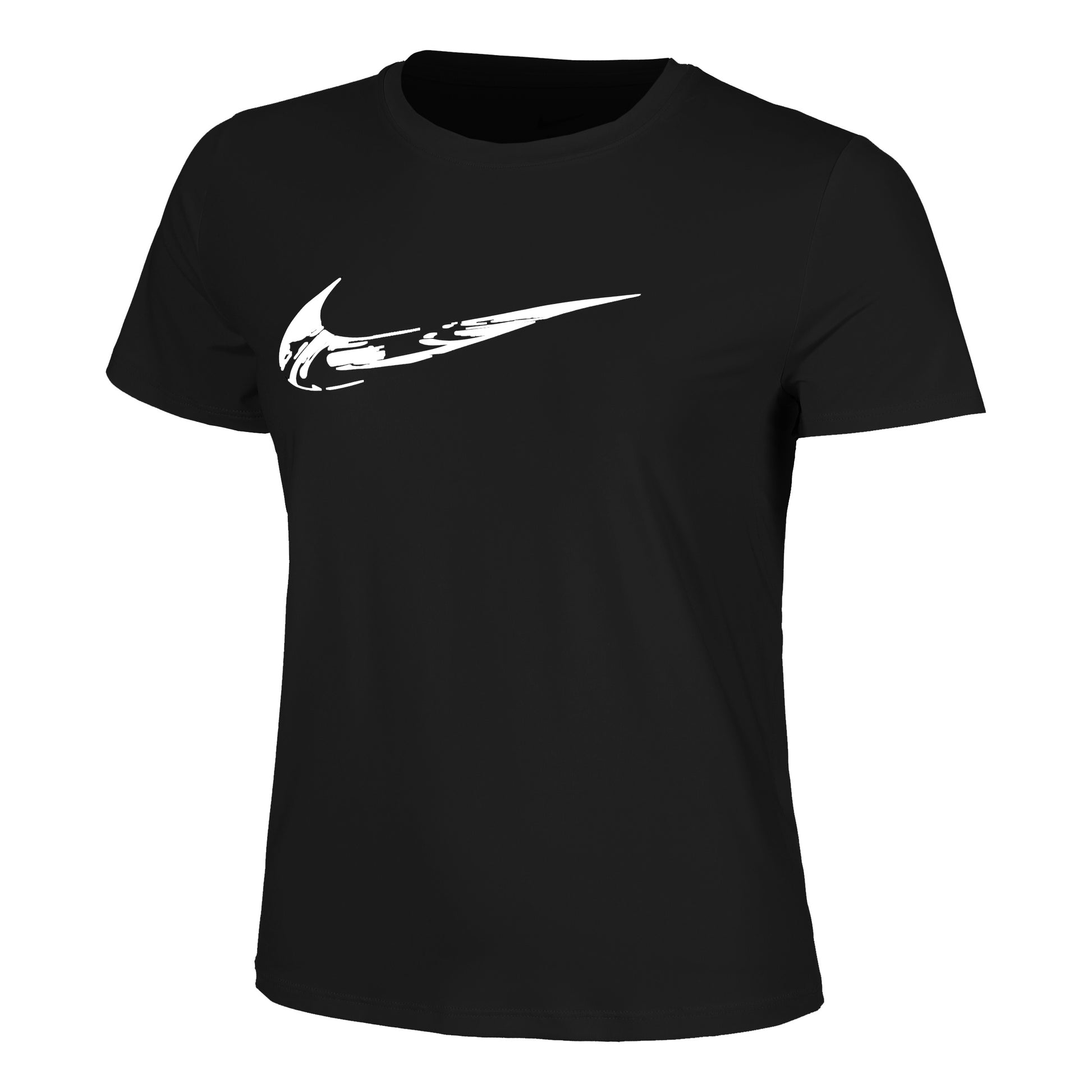 Nike Dri-Fit One Swoosh Hardloopshirt Dames-Zwart