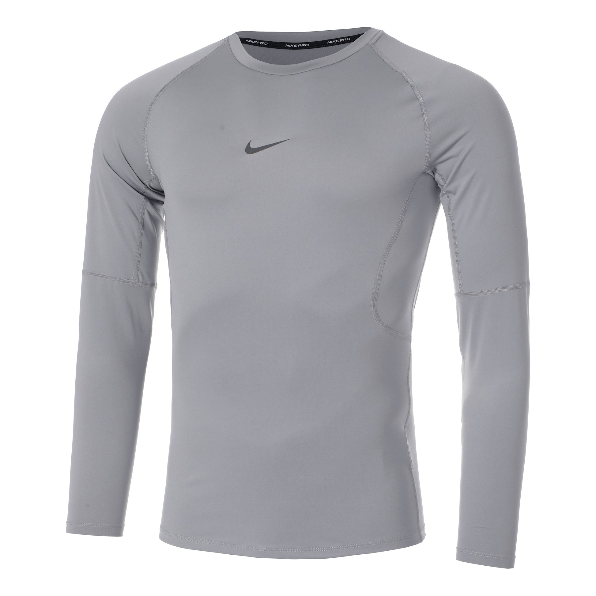 Nike Pro Longsleeve Heren-Lichtgrijs