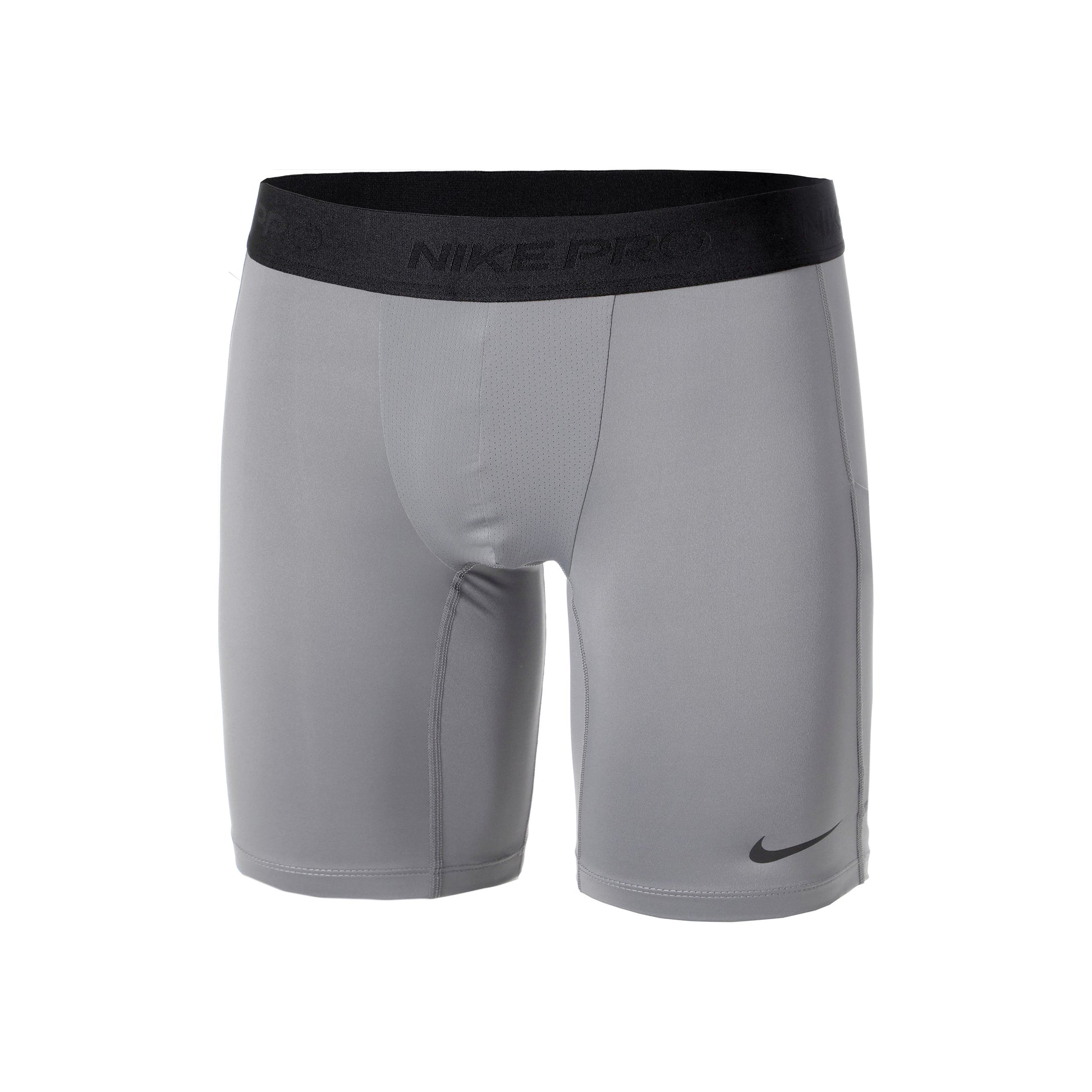 Nike Dri-Fit Long Shorts Heren - lichtgrijs, zwart