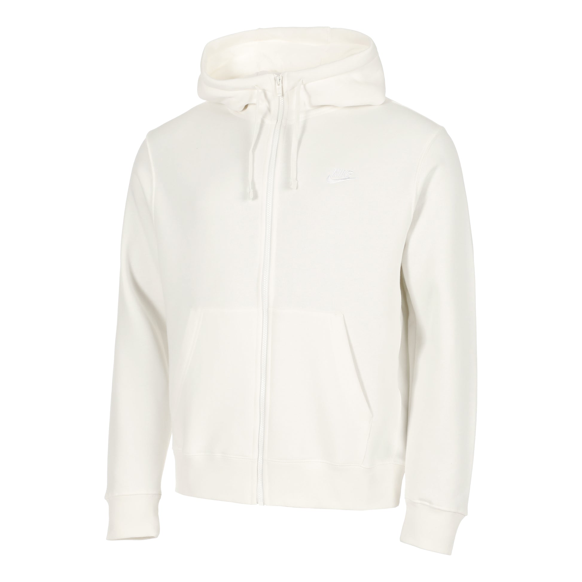 Nike Sportswear Club Full Zip Sportjas Heren - crème, wit