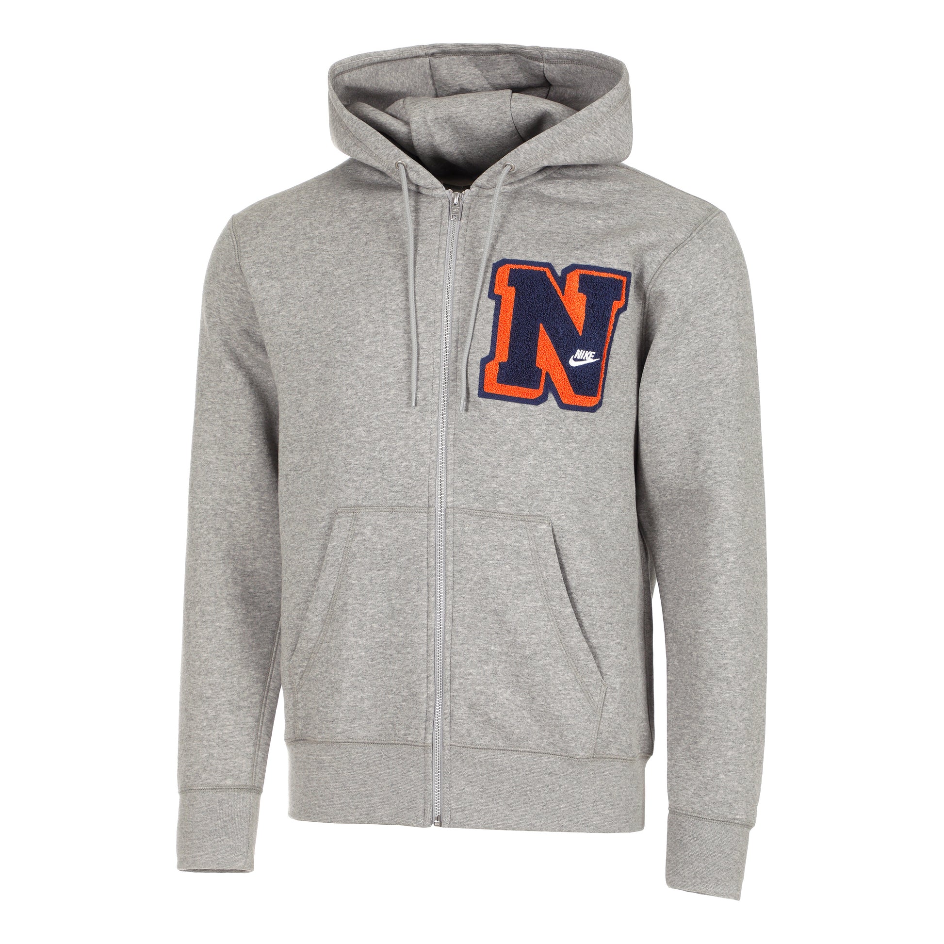 Nike Club Full Zip Sportjas Heren - grijs,