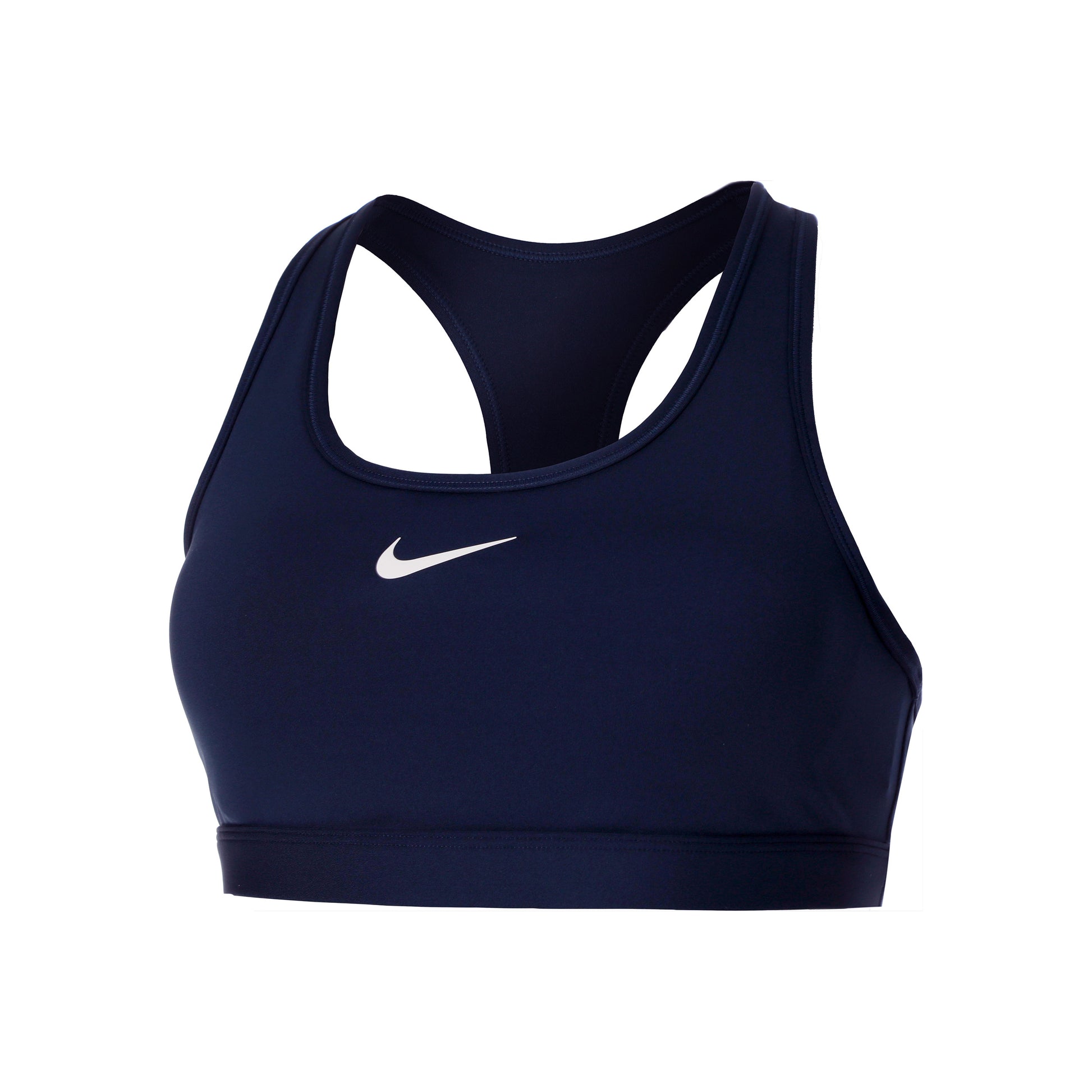 Nike Swoosh Padded Sports Sport-bh Dames-Donkerblauw,Wit
