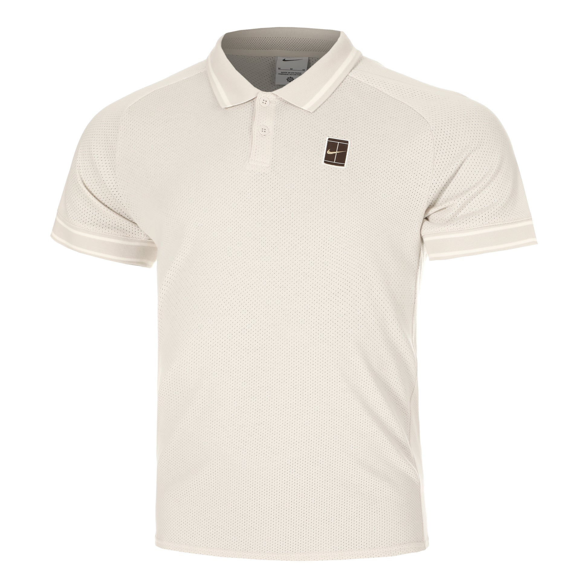 Nike Court Heritage Polo Heren-Crème