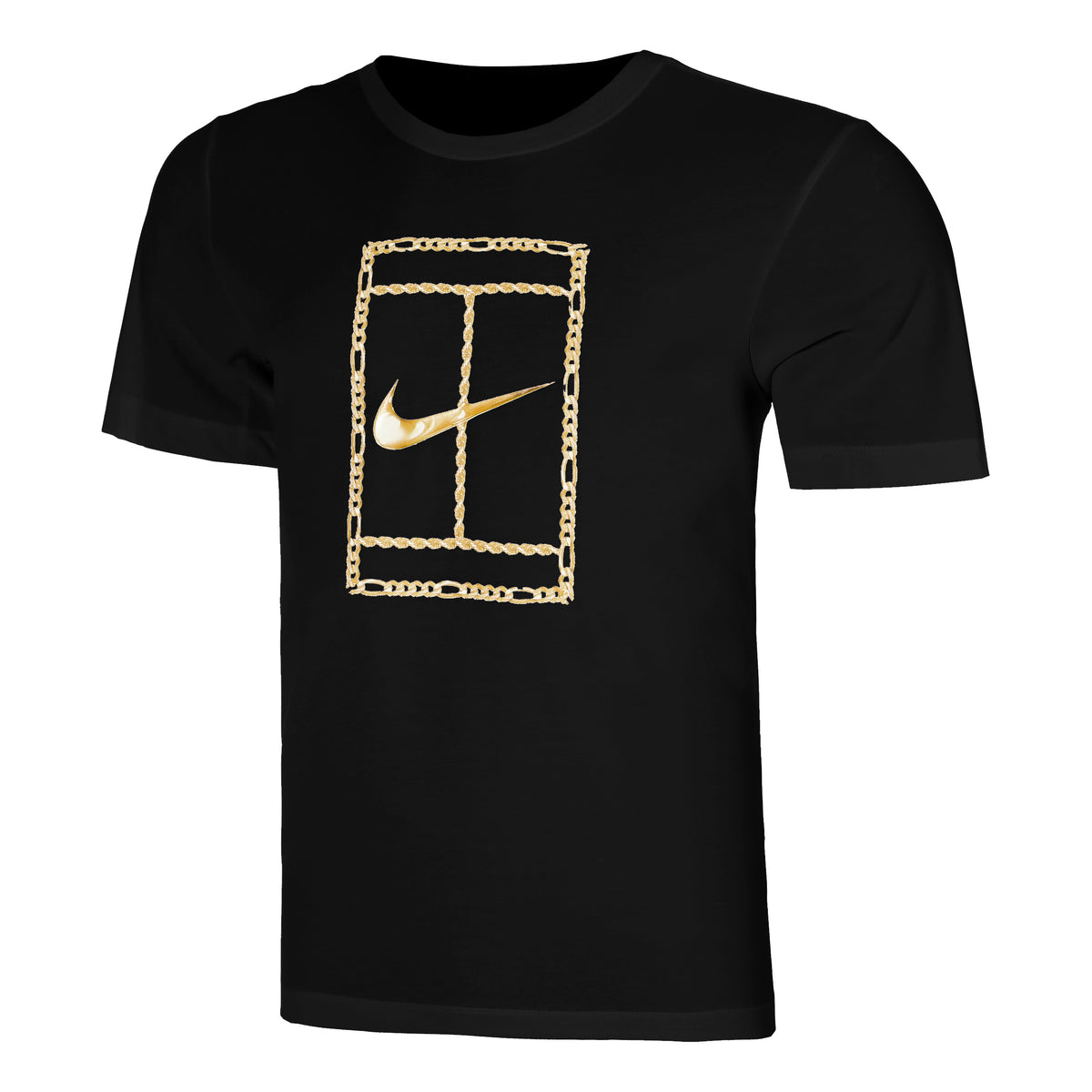 Nike Court Dri-Fit Heritage T-shirt Heren - zwart,