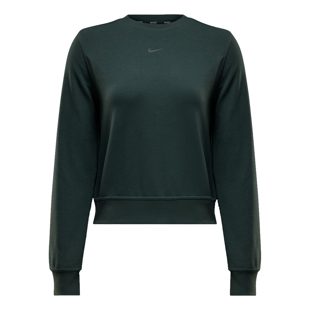 Nike Dri-Fit One Crew Sweatshirt Dames - groen, zwart