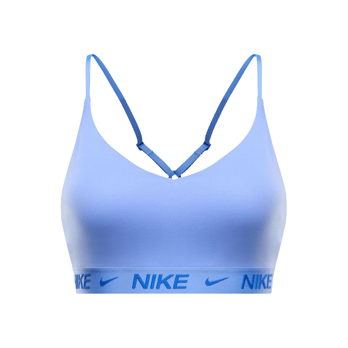 Nike Dri-Fit INDY LGT Support Sport-bh Dames-lichtblauw
