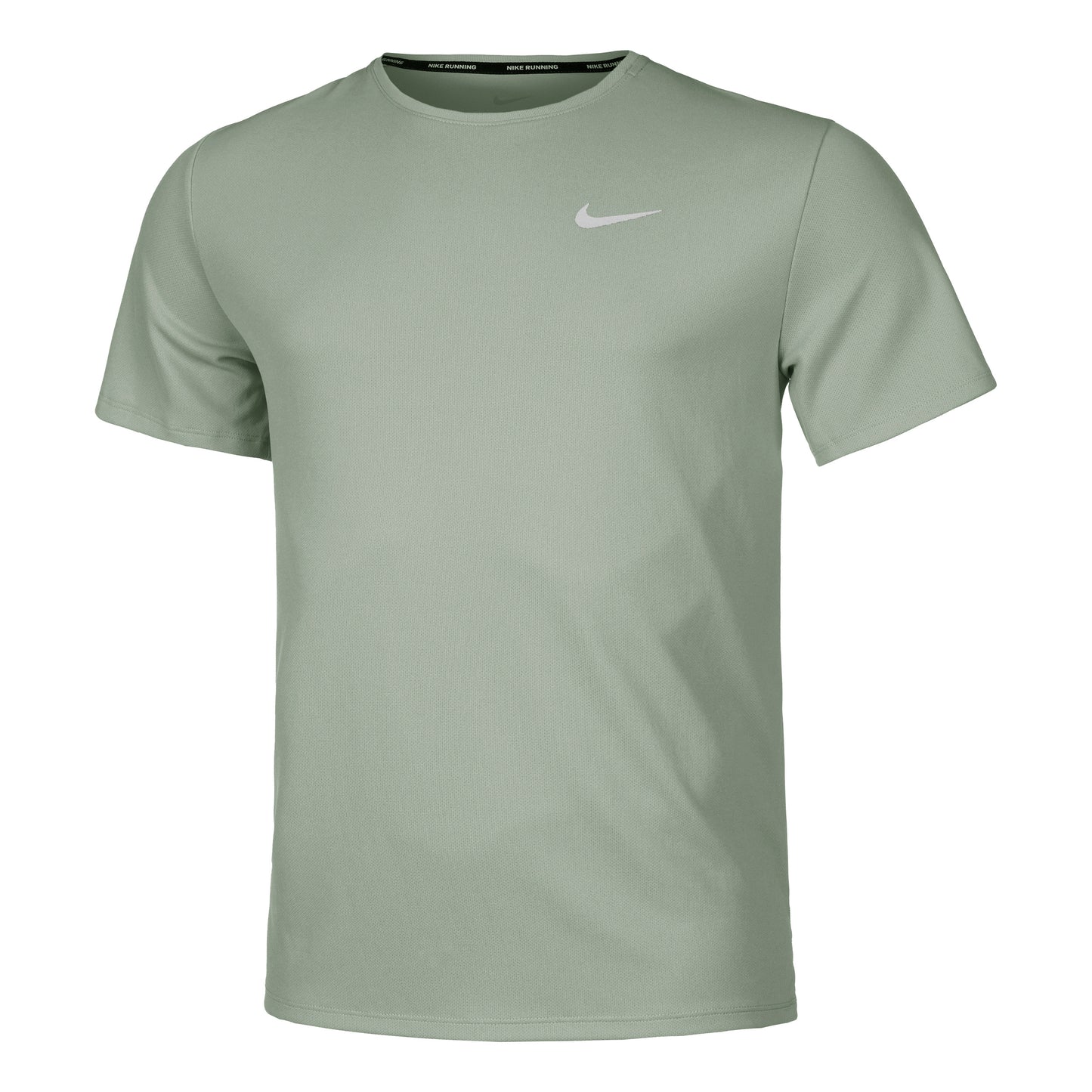 Nike Miler Hardloopshirt Heren - salie