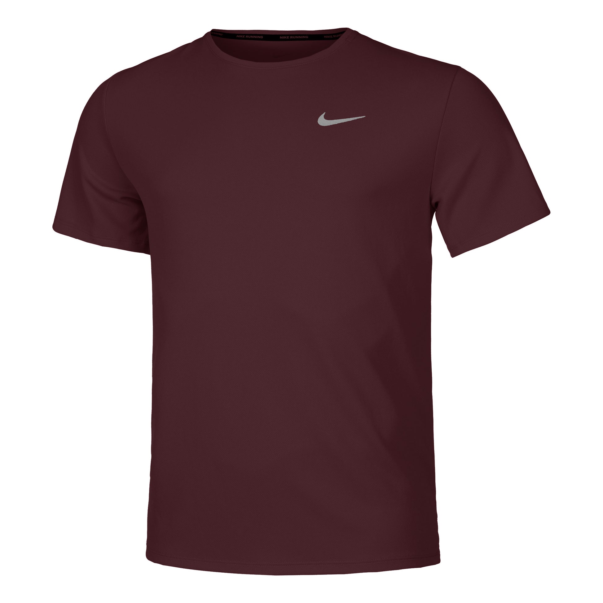 Nike Miler Hardloopshirt Heren - donkerrood