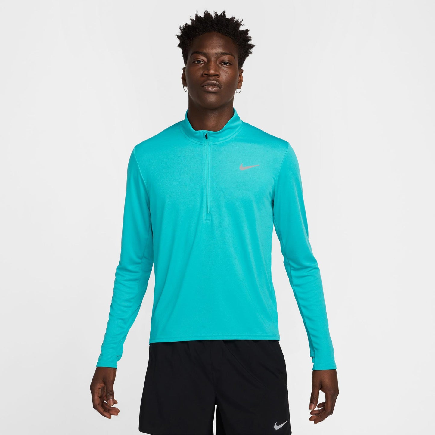 Nike Pacer Half-Zip Hardloopshirt Heren - turkoois