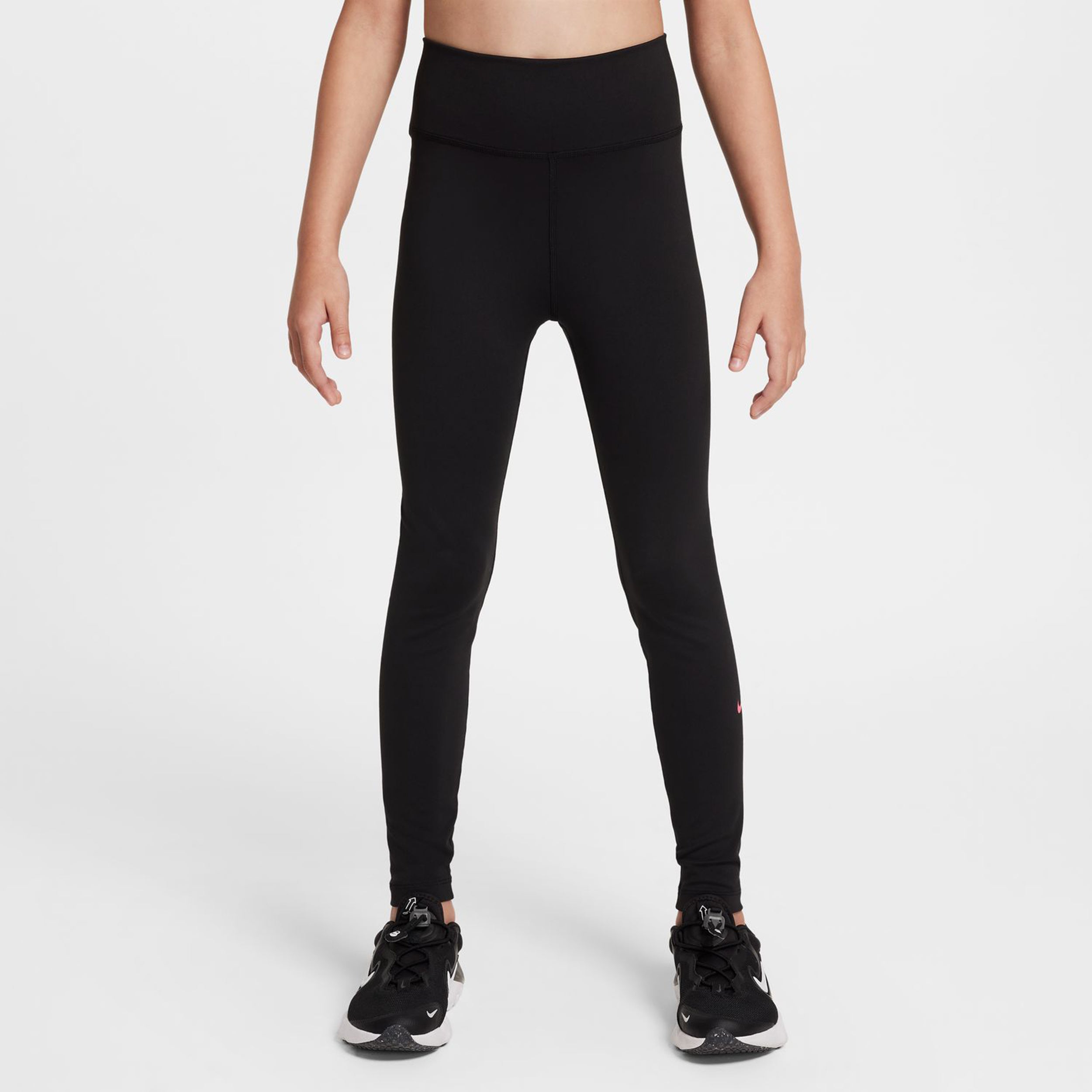 Nike Dri-FIT One All Over Print Tight Meisjes-Zwart,Pink